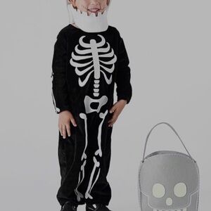 Pottery Barn Kids Skeleton Costume - Black and White